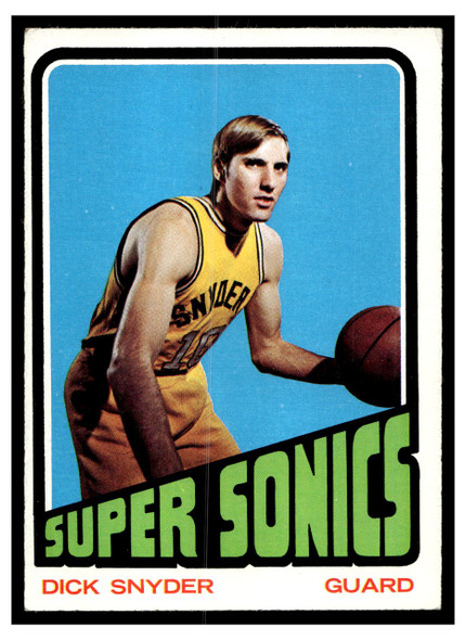 1972-73 Topps Basketball Dick Snyder #136 VG-EX front of card