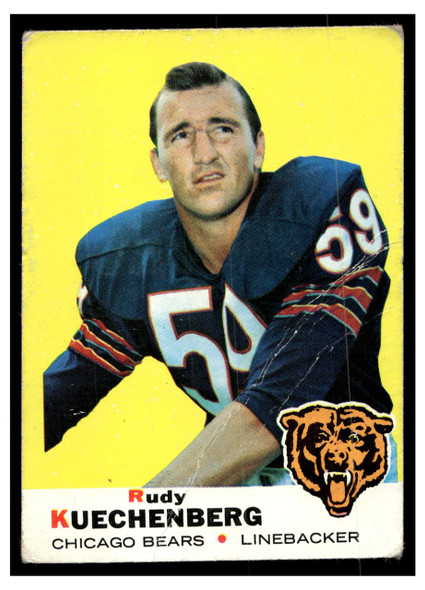 1969 Topps Football Rudy Kuechenberg #117 Poor front of card