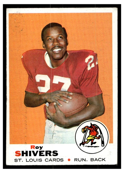1969 Topps Football Roy Shivers #178 Low Grade — Example A front of card