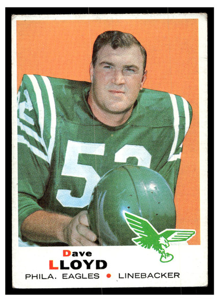 1969 Topps Football Dave Lloyd #220 VG front of card
