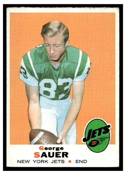 1969 Topps Football George Sauer Jr. #231 Low Grade front of card