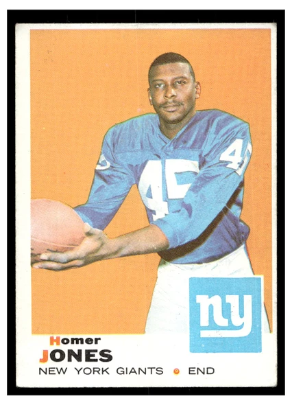 1969 Topps Football Homer Jones #244 Low Grade front of card