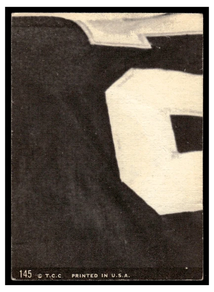 1969 Topps Football Johnny Robinson #145 Poor back of card