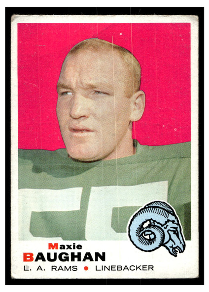 1969 Topps Football Maxie Baughan #169 Low Grade front of card
