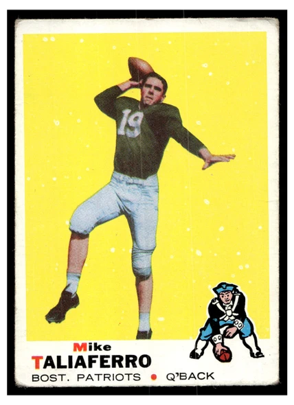 1969 Topps Football Mike Taliaferro #241 VG front of card