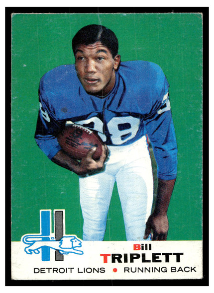 1969 Topps Football Bill Triplett #32 Good front of card