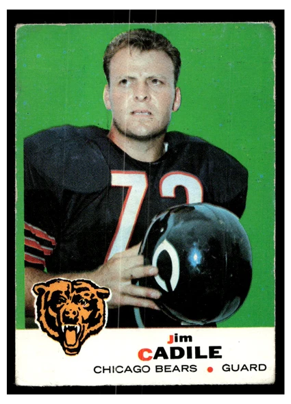 1969 Topps Football Jim Cadile #3 VG front of card