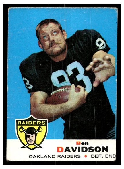 1969 Topps Football Ben Davidson #128 Low Grade front of card