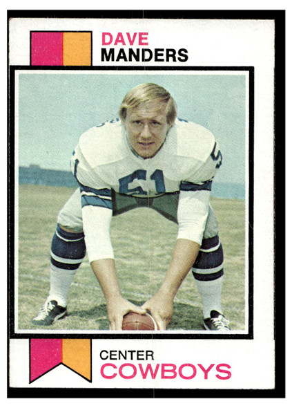 1973 Topps Football Dave Manders #526 Low Grade front of card