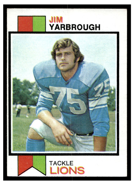 1973 Topps Football Jim Yarbrough #423 Low Grade front of card