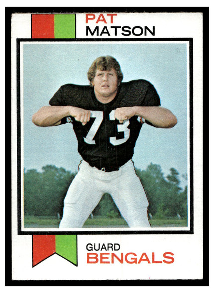 1973 Topps Football Pat Matson #227 Low Grade front of card