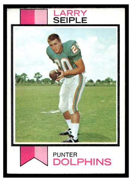 1973 Topps Football Larry Seiple #491 Low Grade front of card