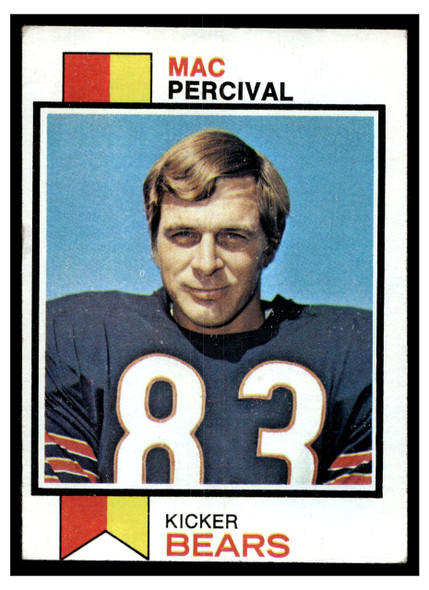 1973 Topps Football Mac Percival #512 Low Grade front of card
