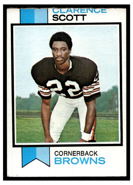 1973 Topps Football Clarence Scott #103 Low Grade — Example A front of card