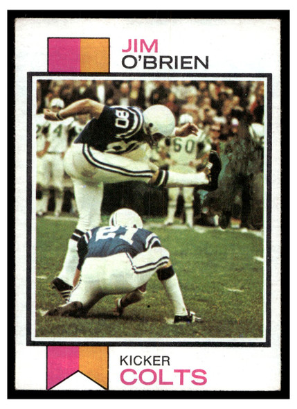 1973 Topps Football Jim O'Brien #379 Low Grade front of card