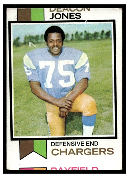 1973 Topps Football Deacon Jones #38 Low Grade front of card