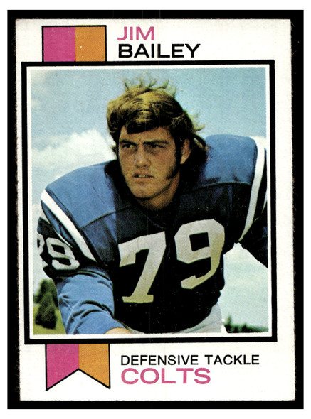 1973 Topps Football Jim Bailey #177 Low Grade front of card