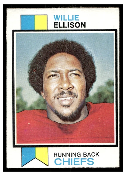 1973 Topps Football Willie Ellison #205 Low Grade front of card