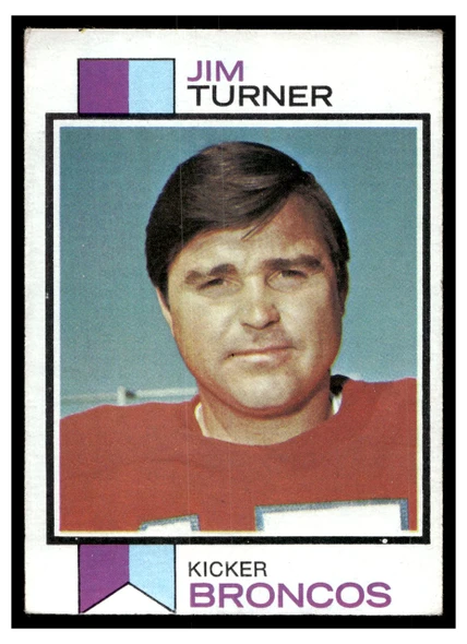 1973 Topps Football Jim Turner #334 Low Grade front of card