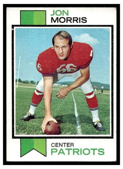 1973 Topps Football Jon Morris #108 Low Grade front of card