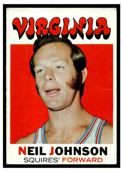1971 Topps Basketball Neil Johnson #216 Low Grade front of card