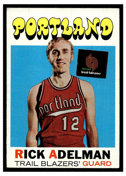 1971 Topps Basketball Rick Adelman #11 Low Grade front of card