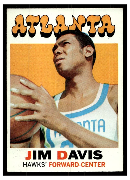 1971 Topps Basketball Jim Davis #97 Low Grade — Example A front of card