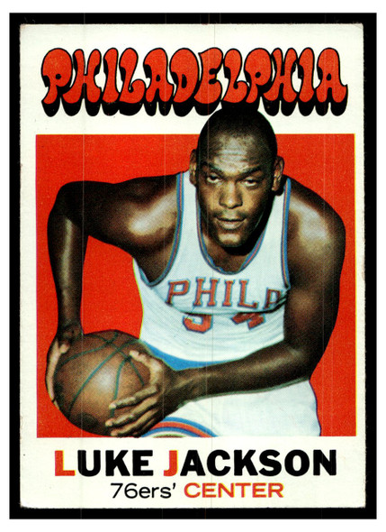 1971 Topps Basketball Luke Jackson #5 Low Grade front of card