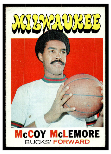 1971 Topps Basketball McCoy McLemore #83 Low Grade front of card