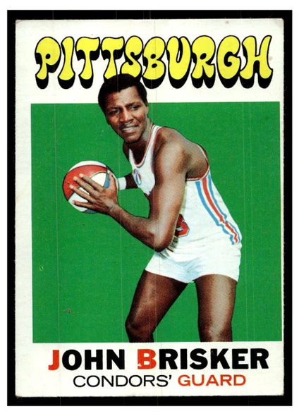 1971 Topps Basketball John Brisker #180 Low Grade front of card