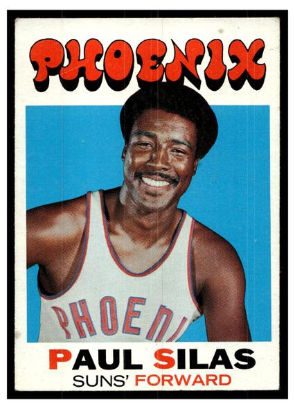 1971 Topps Basketball Paul Silas #54 Low Grade — Example B front of card
