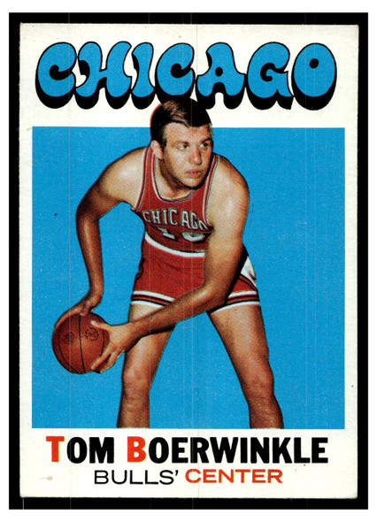 1971 Topps Basketball Tom Boerwinkle #15 Low Grade front of card