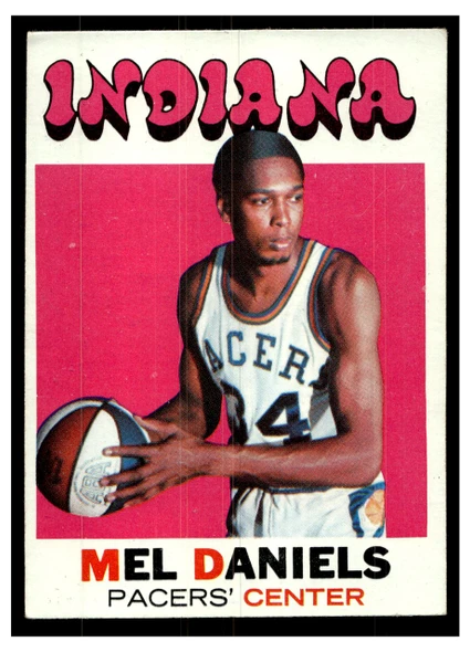 1971 Topps Basketball Mel Daniels #195 Low Grade front of card