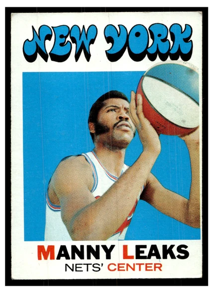 1971 Topps Basketball Manny Leaks #217 Low Grade front of card