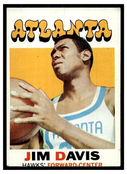 1971 Topps Basketball Jim Davis #97 Low Grade — Example C front of card