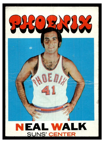 1971 Topps Basketball Neal Walk #9 Low Grade front of card