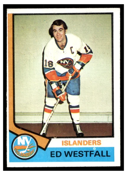 1974 Topps Hockey Ed Westfall #32 Low Grade front of card