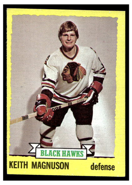 1973 Topps Hockey Keith Magnuson #44 Low Grade front of card