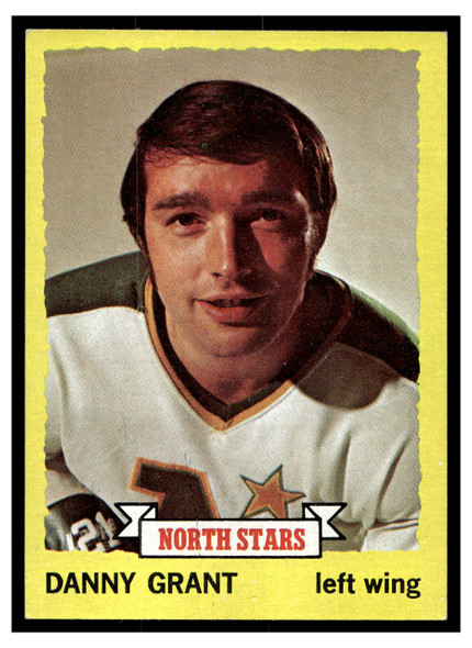 1973 1973-74 Topps Hockey Danny Grant #161 Low Grade front of card