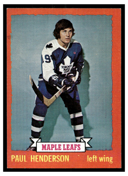 1973 1973-74 Topps Hockey Paul Henderson #7 Low Grade front of card