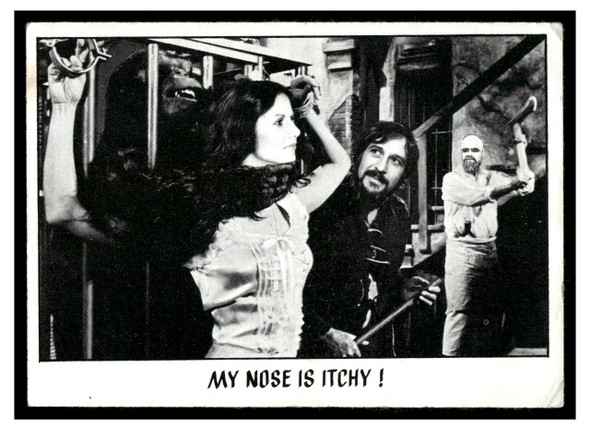 1973 1973 Topps Creature Feature (You'll Die Laughing) My nose is itchy! #60 Low Grade - Creases front of card