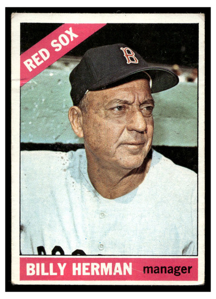 1966 1966 Topps Baseball Billy Herman #37 Low Grade front of card