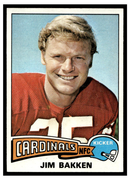 1975 Topps Football Jim Bakken #99 Low Grade front of card