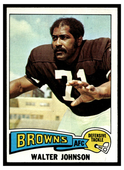 1975 Topps Football Walter Johnson #463 Low Grade front of card