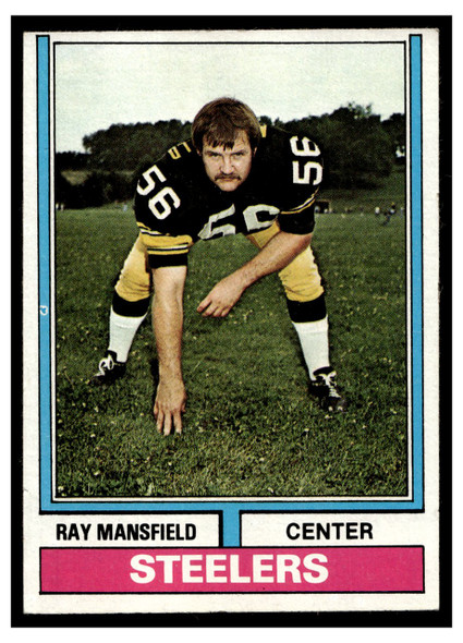1974 Topps Football Ray Mansfield #298 Low Grade front of card