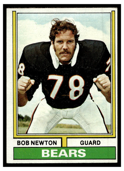 1974 Topps Football Bob Newton #341 Low Grade front of card