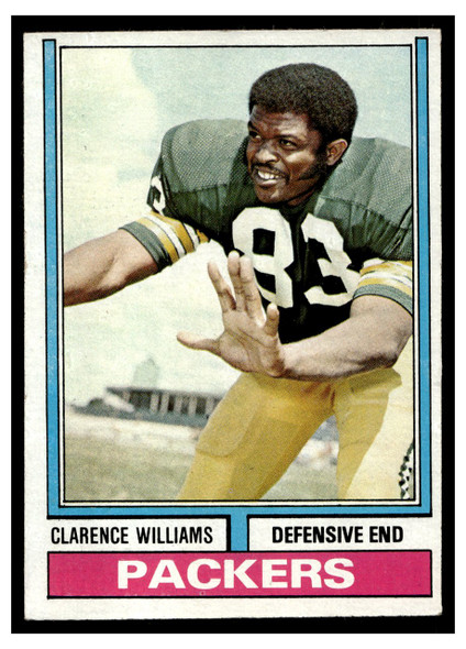 1974 Topps Football Clarence Williams #349 Low Grade front of card