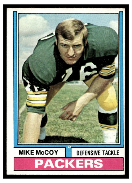 1974 Topps Football Mike McCoy #425 Low Grade front of card