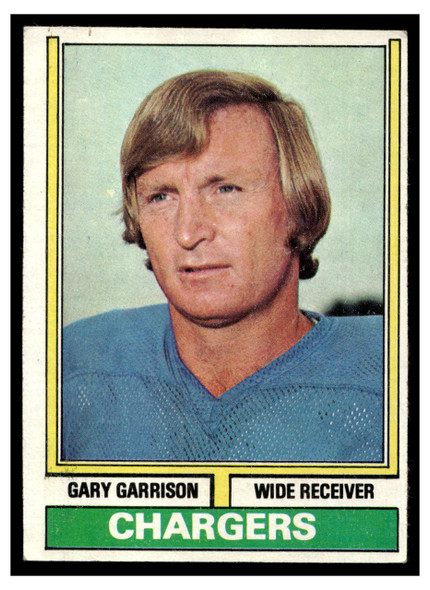 1974 Topps Football Gary Garrison #101 Low Grade front of card