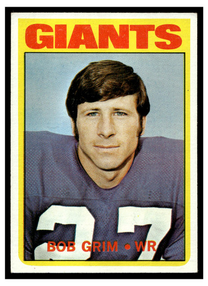 1972 Topps Bob Grim #76 Rookie Card Low Grade front of card